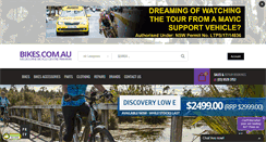 Desktop Screenshot of bikes.com.au